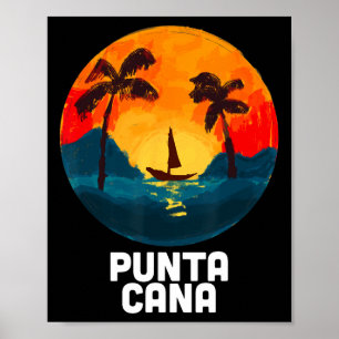 Affiche Plages Punta Cana République Dominicaine Vacances 