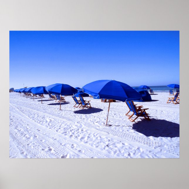 Affiche Plages tropicales | Clearwater, Floride (Devant)