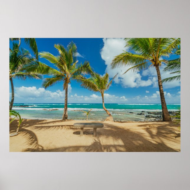 Affiche Plages tropicales | Kuau Cove Beach, Maui Hawaii (Devant)