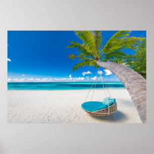 Affiche Plages tropicales Tourisme tropical