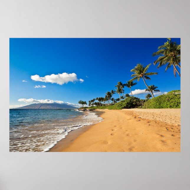 Affiche Plages tropicales | Wailea, Maui, Hawaii (Devant)