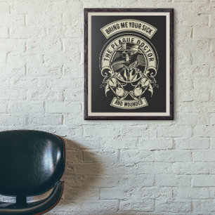 Affiche Plague Doctor Vintage