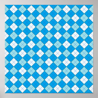 Affiche Plaid bleu