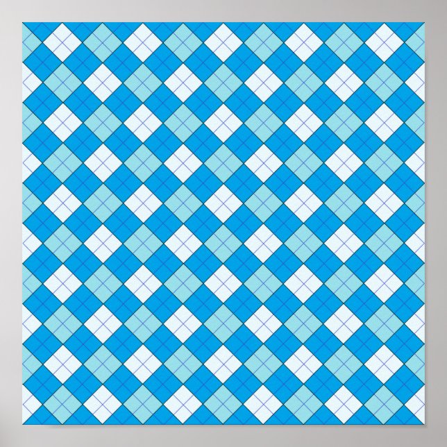 Affiche Plaid bleu (Devant)