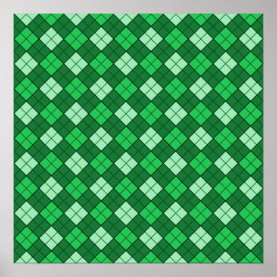 Affiche Plaid vert