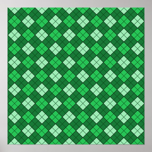 Affiche Plaid vert (Devant)