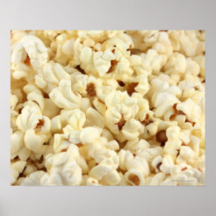Affiche Plain popcorn close up.