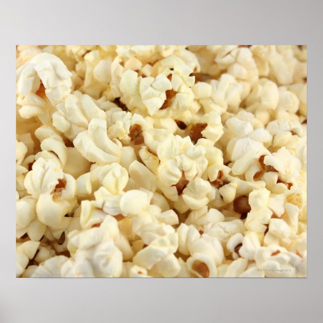 Affiche Plain popcorn close up. (Devant)