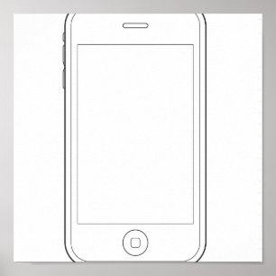 Affiche plaine de téléphone