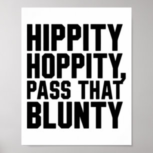 Affiche Plaisanterie de Pâques Drôle Hippity Hoppity P Cet