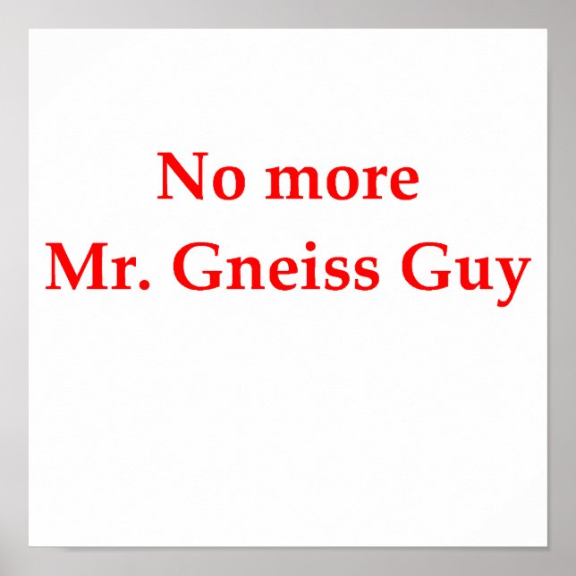 Affiche plaisanterie géologique (Devant)