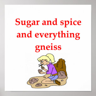 Affiche plaisanterie géologique