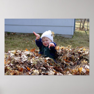 Affiche "Plaisir sur les feuilles"