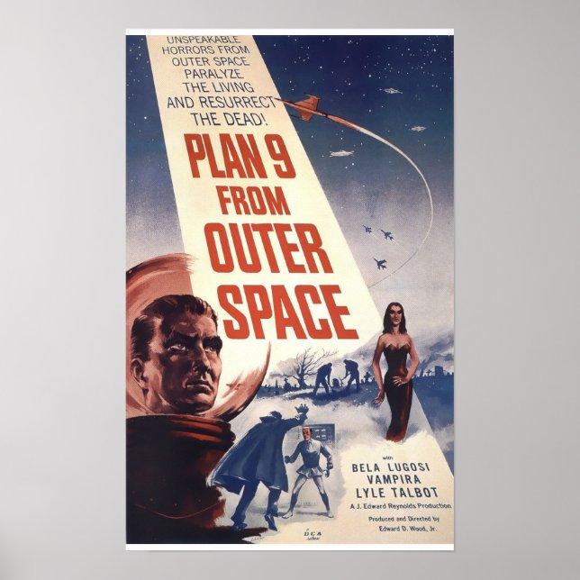 Affiche Plan 9 De L'Espace (Devant)