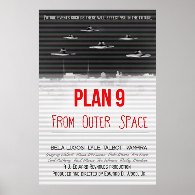 Affiche Plan 9 De L'Espace (Devant)