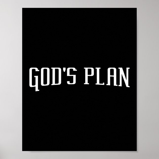 Affiche Plan de Dieu Jésus Foi (Devant)