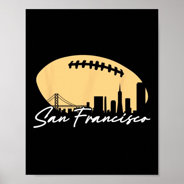 Affiche Plan De Football De Votre Ville San Fran (Devant)