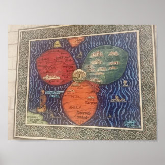 Affiche Plan de la feuille de trèfle de lapin 1581