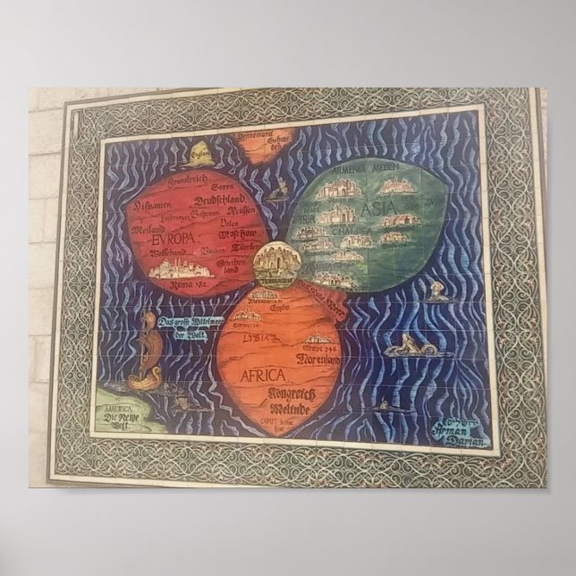 Affiche Plan de la feuille de trèfle de lapin 1581 (Devant)