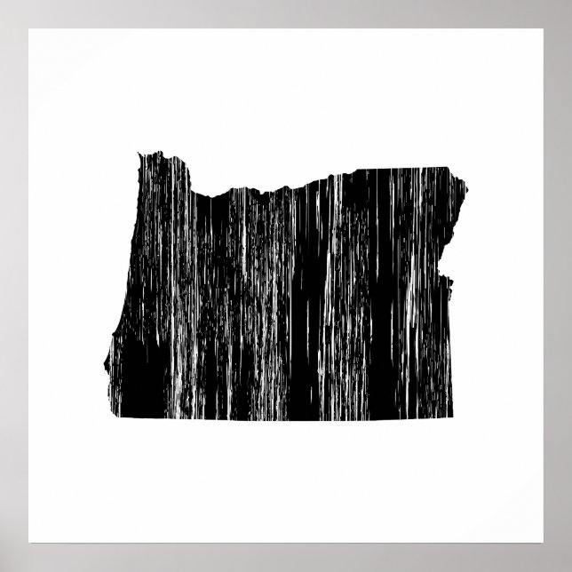 Affiche Plan de l'État de l'Oregon en détresse (Devant)