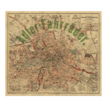 Plan de poche de Berlin vers 1897 – Plan de Kiessl