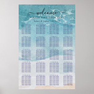 Affiche Plan de sièges de Summer Blue Beach