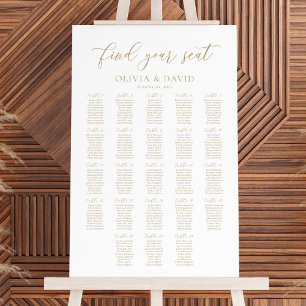 Affiche Plan de table élégant 23 tables Trouvez votre sièg