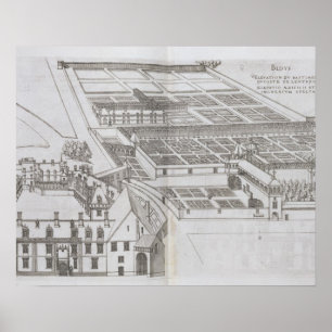 Affiche Plan des jardins et du Chateau de Gaillo inclus