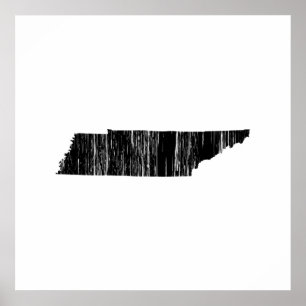 Affiche Plan d'état du Tennessee en état de détresse