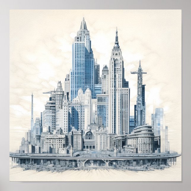 Affiche Plan directeur Conception d'une ville (Devant)