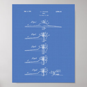 Affiche Plan directeur de 1951 pour l'art breveté Cymbal