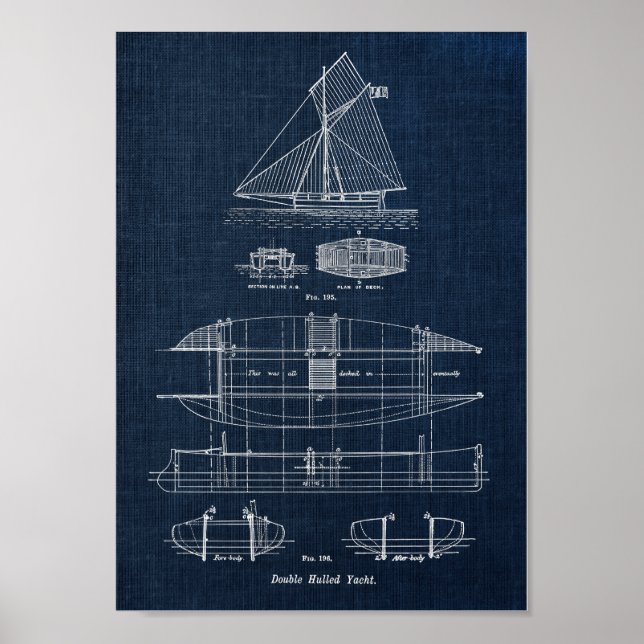 Affiche Plan directeur pour bateaux à voile no 3 (Devant)