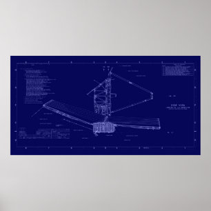 Affiche Plan directeur Télescope spatial James-Webb