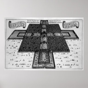 Affiche Plan du palais impérial à Pékin