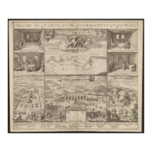 Plan du traité de Karlowitz de 1699, carte de l'Eu