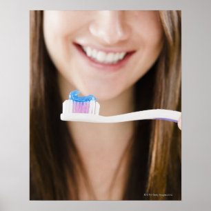 Affiche Plan rapproché de la participation de sourire de