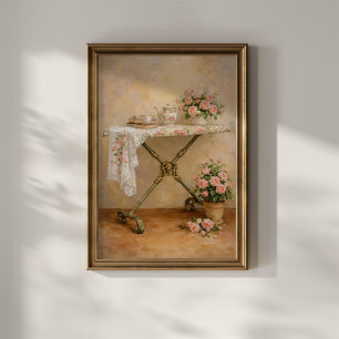 Affiche Planche à repasser Shabby Chic Roses