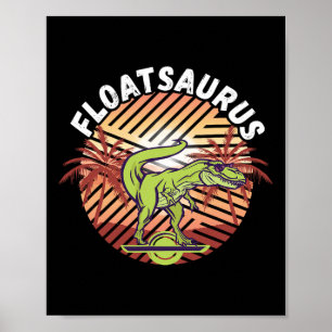 Affiche Planche à roulettes électrique Tyrannosaure flotta