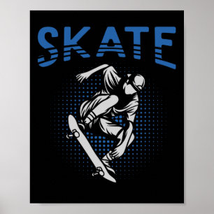 Affiche Planche à roulettes Patin Planchiste Skateuse Skat