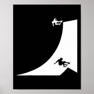 Affiche Planche à roulettes Planche Skateuse Skateur Ol