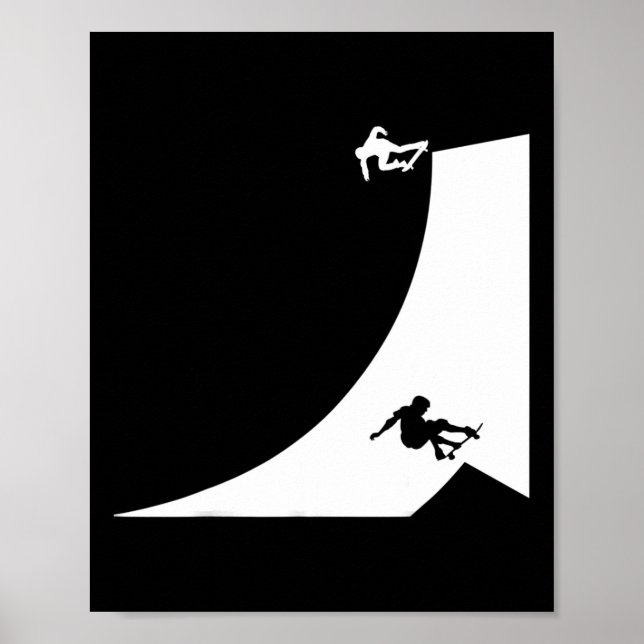 Affiche Planche à roulettes Planche Skateuse Skateur Ol (Devant)