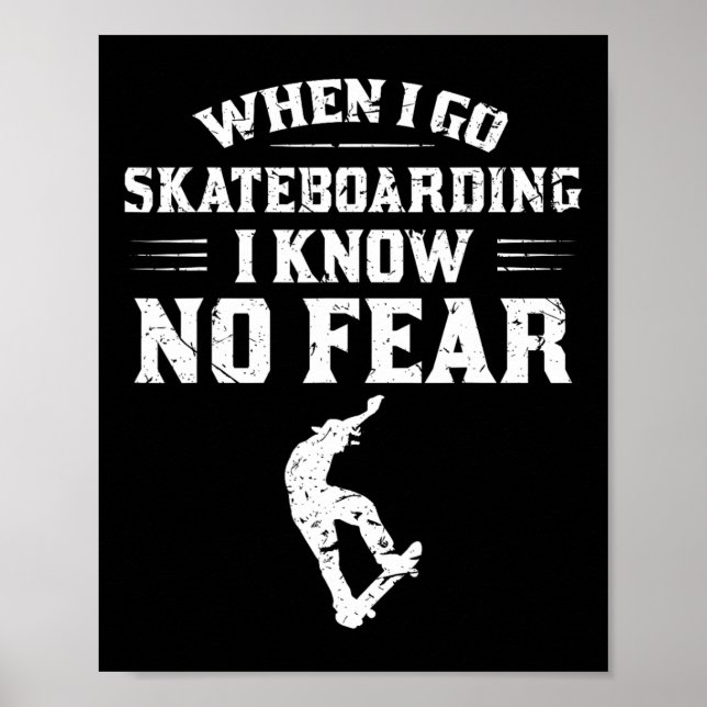Affiche Planche à roulettes - Skateboardeur sans peur Plan (Devant)