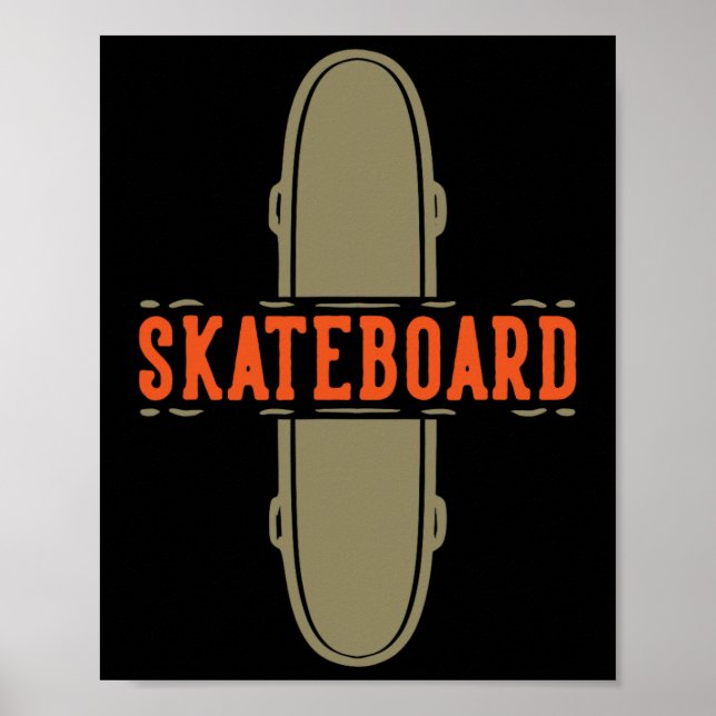Affiche Planche à roulettes Skateboarding  (Devant)