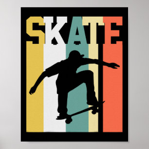 Affiche Planche à roulettes Skateur Planche à roulettes Ré