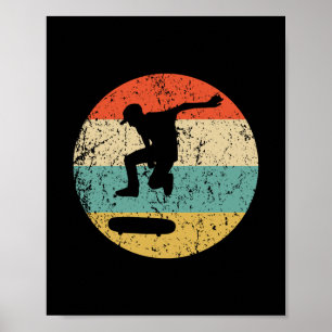 Affiche Planche à roulettes Vintage Rétro Skateboarder 2 