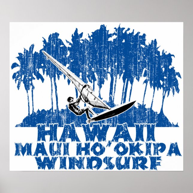Affiche Planche à voile Maui Ho'okipa (Devant)
