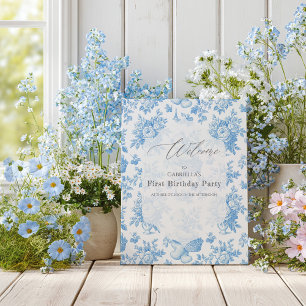 Affiche Planche d'accueil pour ours Floral Toile France