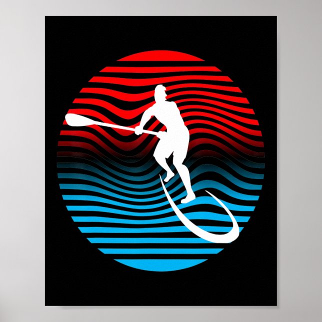 Affiche Planche de surf Sup Stand Up Paddle Planche de sur (Devant)