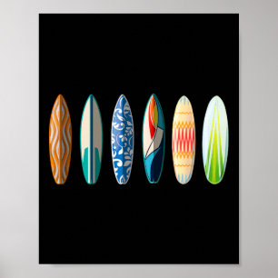 Affiche Planche de surf Surfing