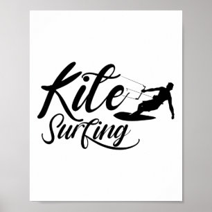 Affiche Planche volante Cerf-volant de traction Kitesurf K